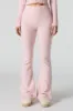 Pantalon en tricot à jambe évasée avec taille pliée sold by Urban Planet