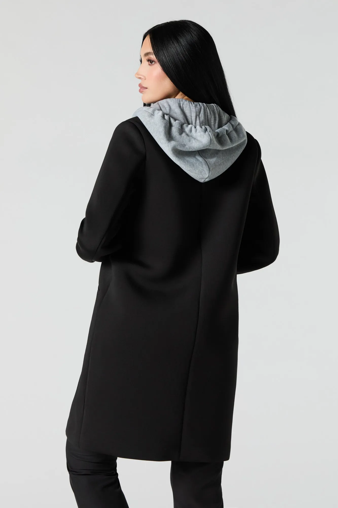 Blouson long combo en scuba sold by Urban Planet product image thumbnail 5