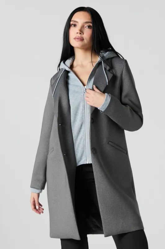 Blouson long combo en scuba sold by Urban Planet