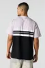 T-shirt rayé avec blocs de couleurs sold by Urban Planet