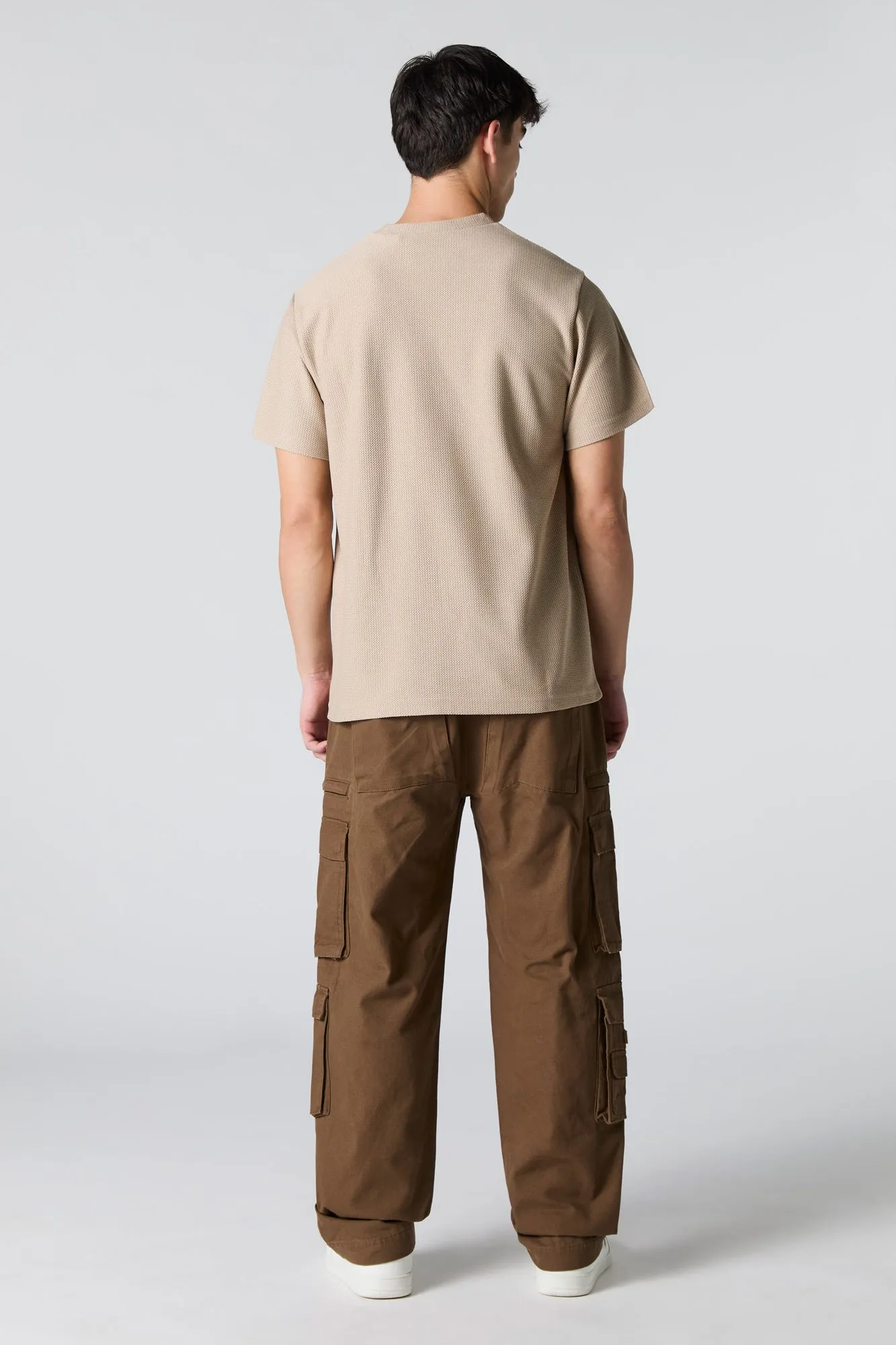 Pantalon cargo à jambe droite avec six poches sold by Urban Planet product image thumbnail 3