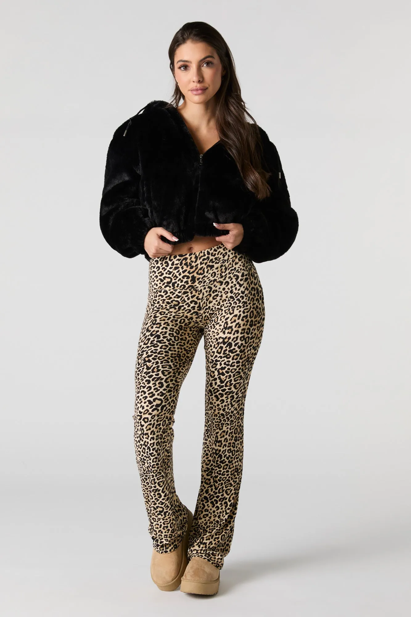 Legging doux à jambe évasée sold by Urban Planet product image thumbnail 4