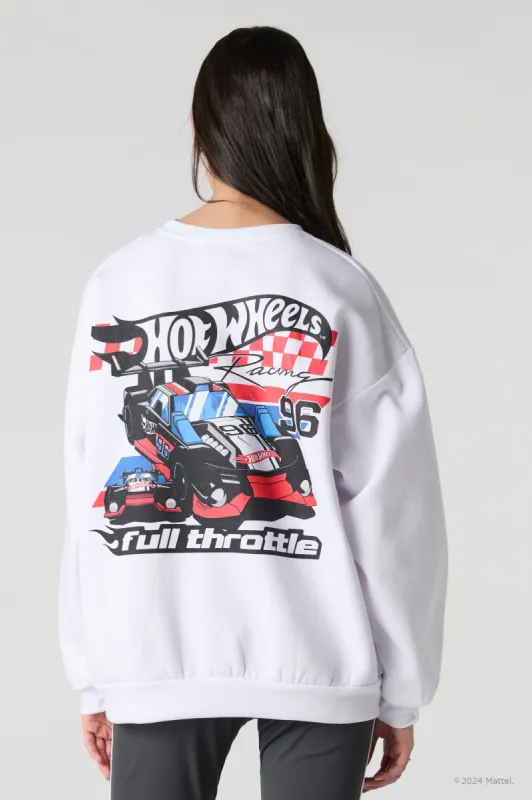 Hot Wheels™ Full Throttle Graphic Fleece Sweatshirt sold by Urban Planet