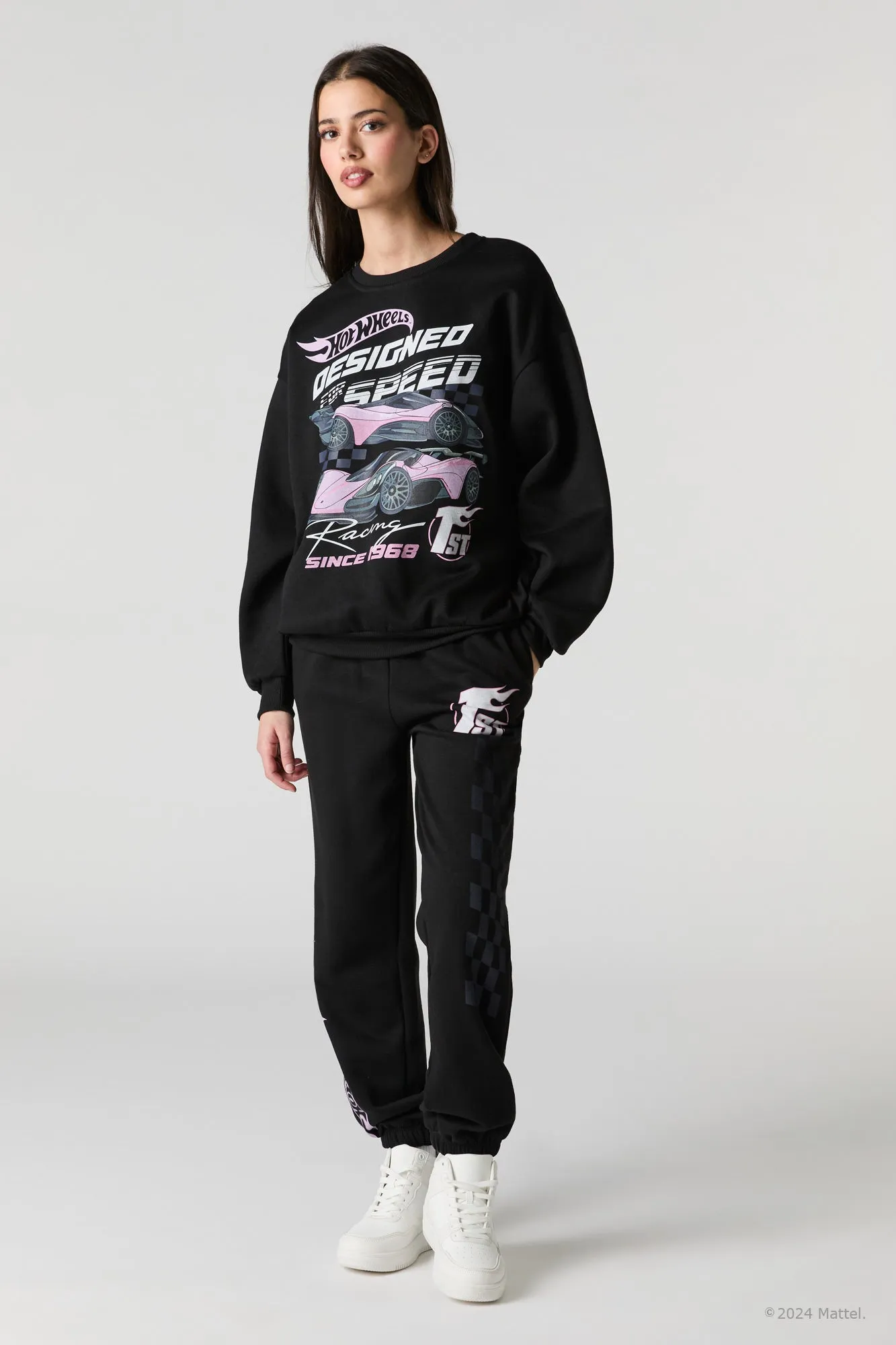 Hot Wheels™ 1st Place Graphic Fleece Sweatshirt sold by Urban Planet product image thumbnail 3