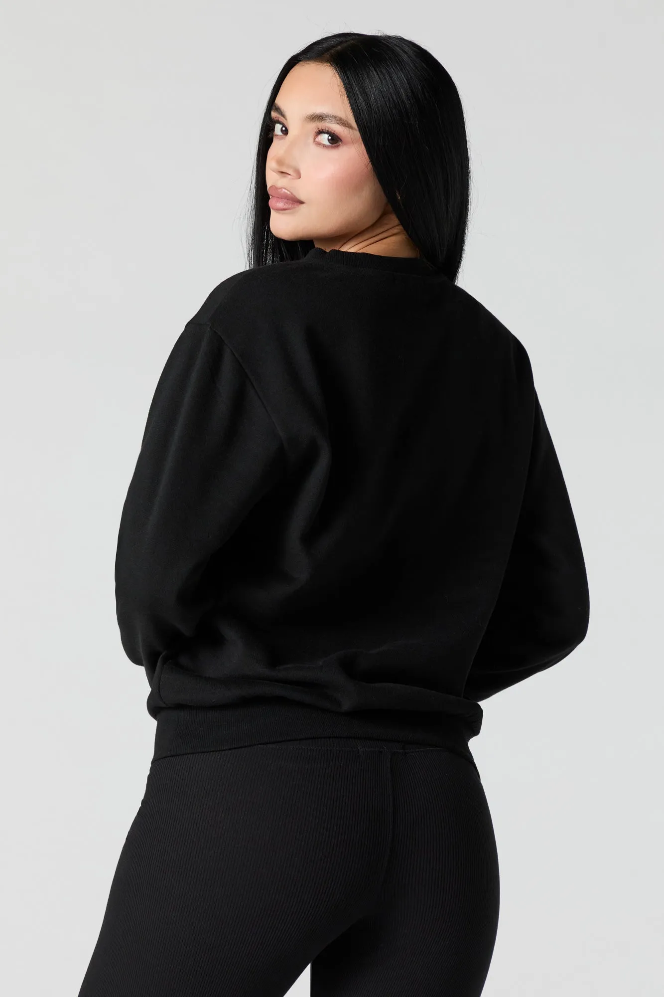 Chandail en molleton avec motif brodé sold by Urban Planet product image thumbnail 5