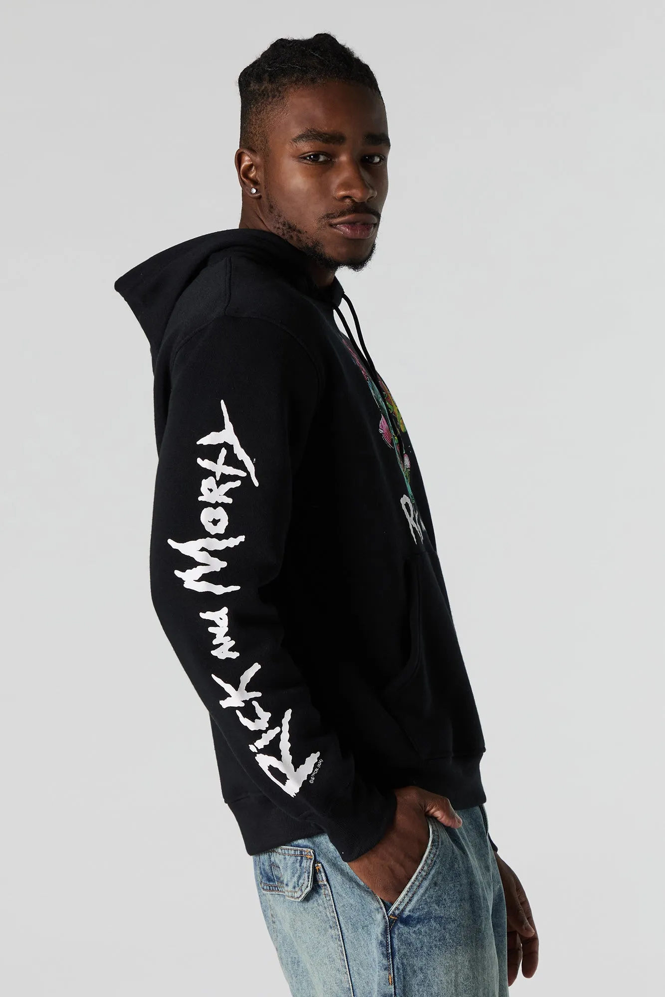Rick and Morty Graphic Fleece Hoodie sold by Urban Planet product image thumbnail 4