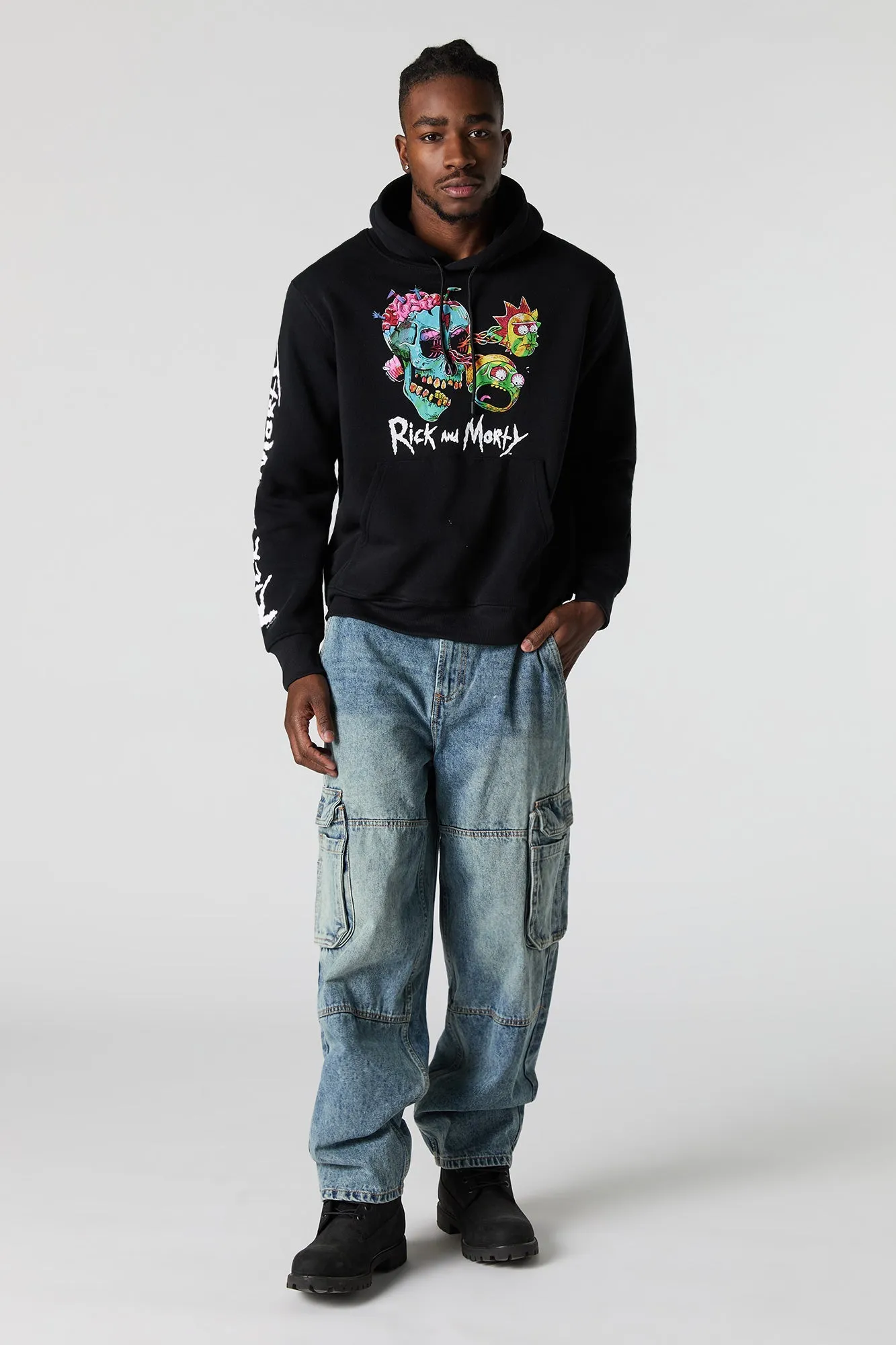 Rick and Morty Graphic Fleece Hoodie sold by Urban Planet product image thumbnail 3