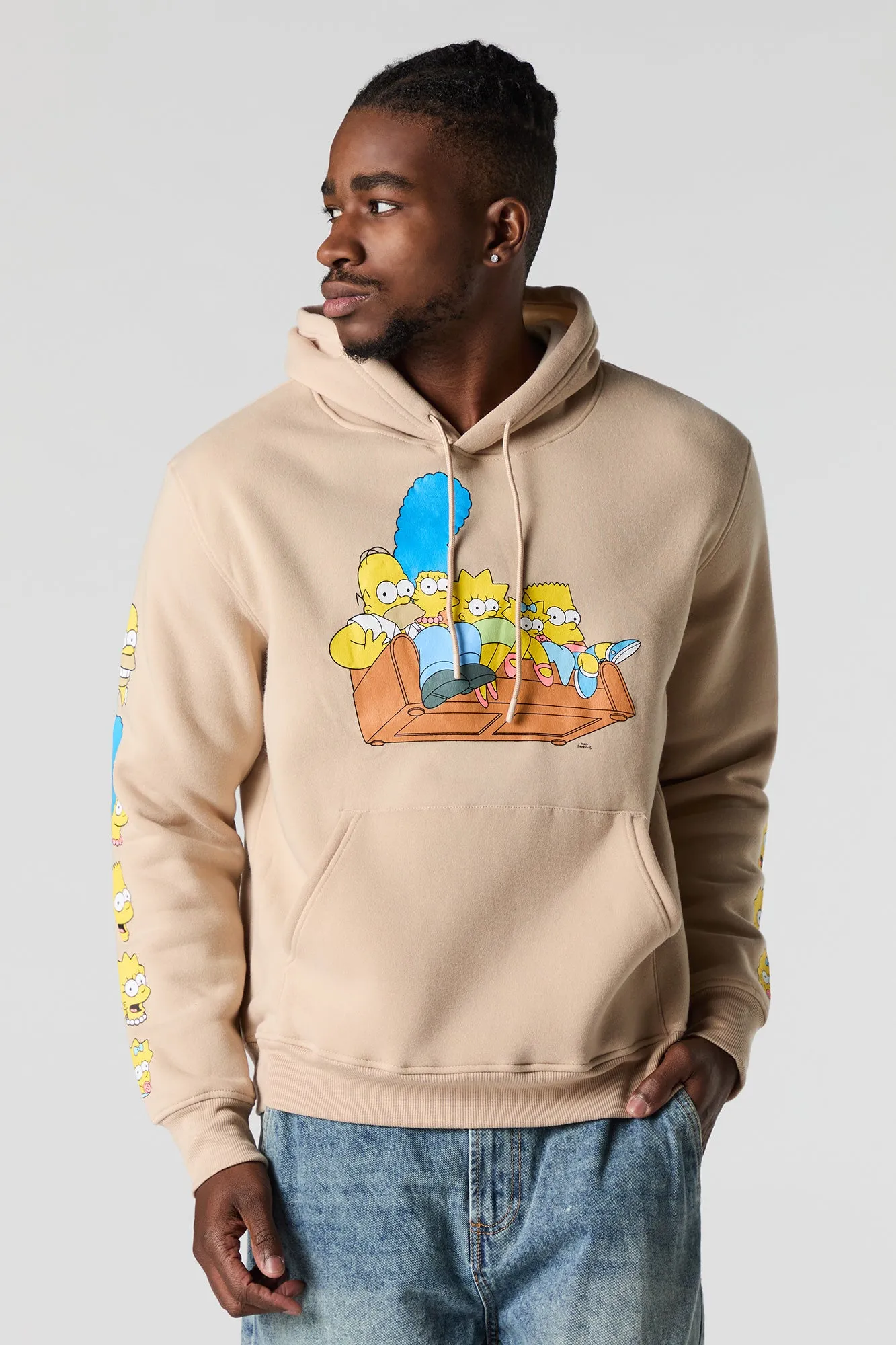 Haut à capuchon en molleton à imprimé The Simpsons sold by Urban Planet