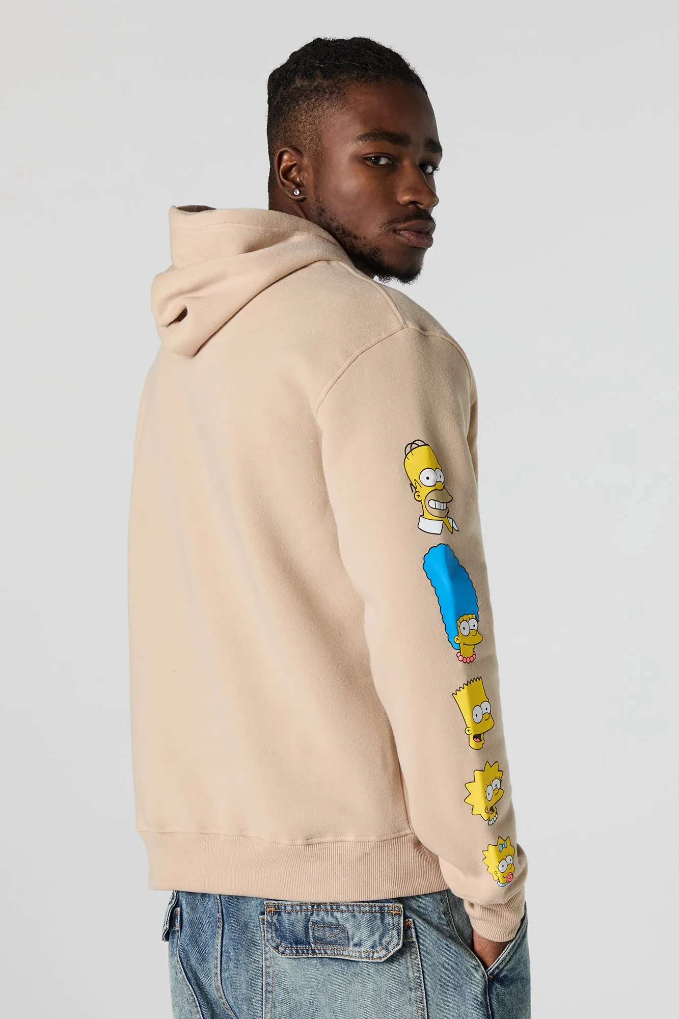 Haut à capuchon en molleton à imprimé The Simpsons sold by Urban Planet product image thumbnail 2