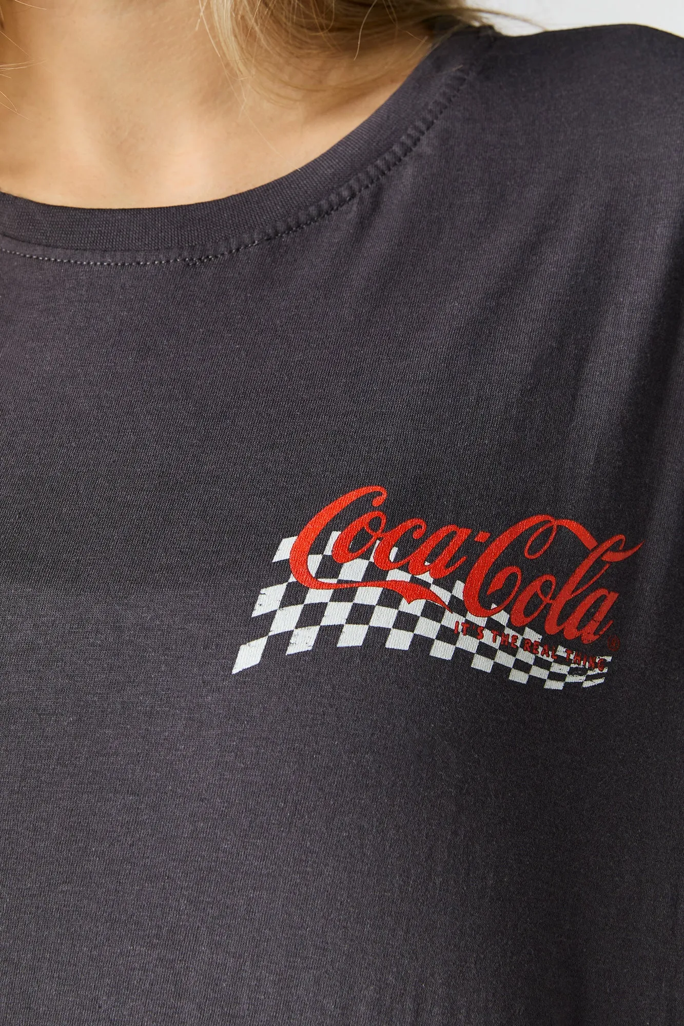 Coca Cola Racing Graphic Boyfriend T-Shirt sold by Urban Planet product image thumbnail 4