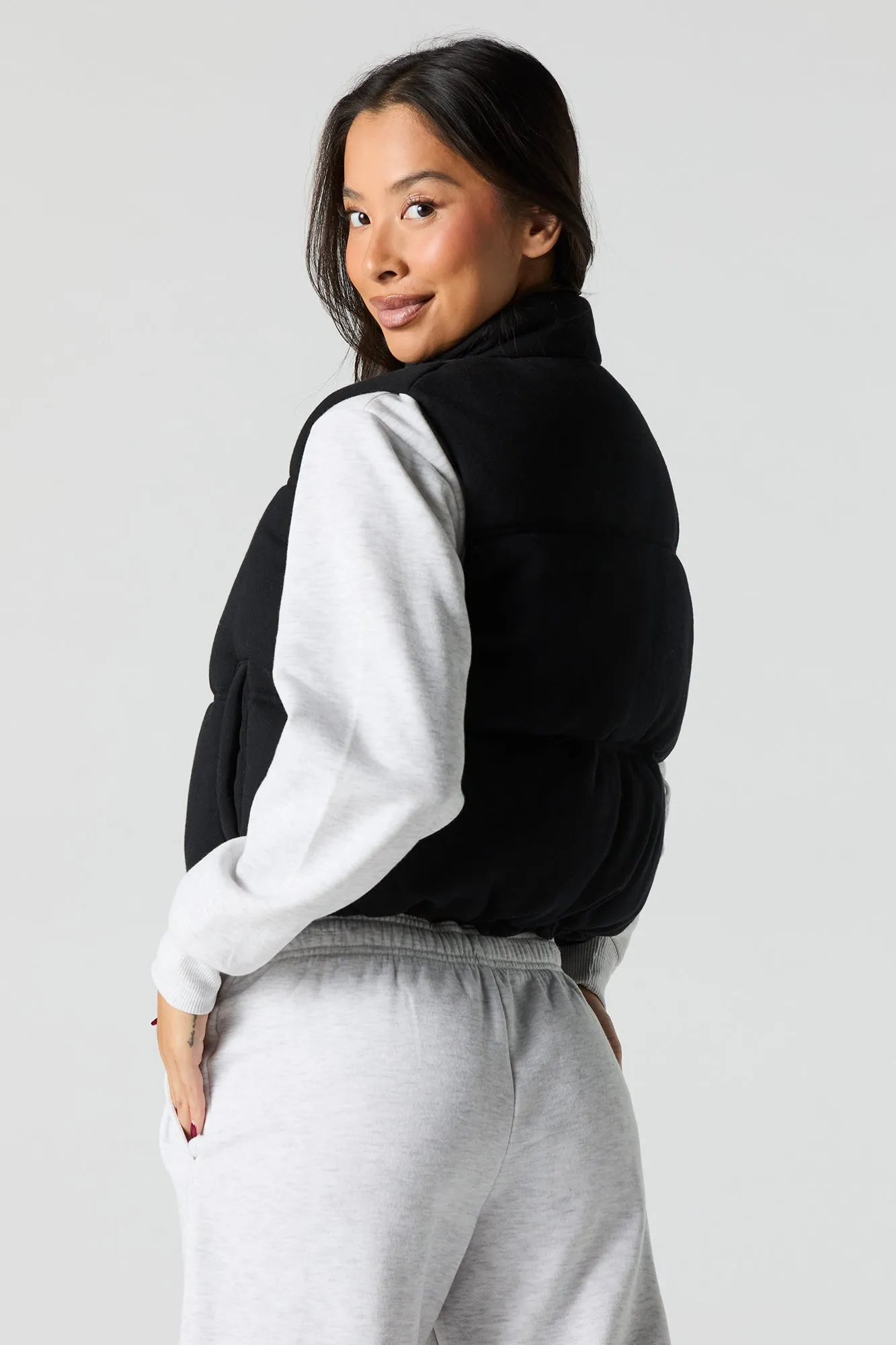 Fleece Puffer Vest sold by Urban Planet product image thumbnail 5