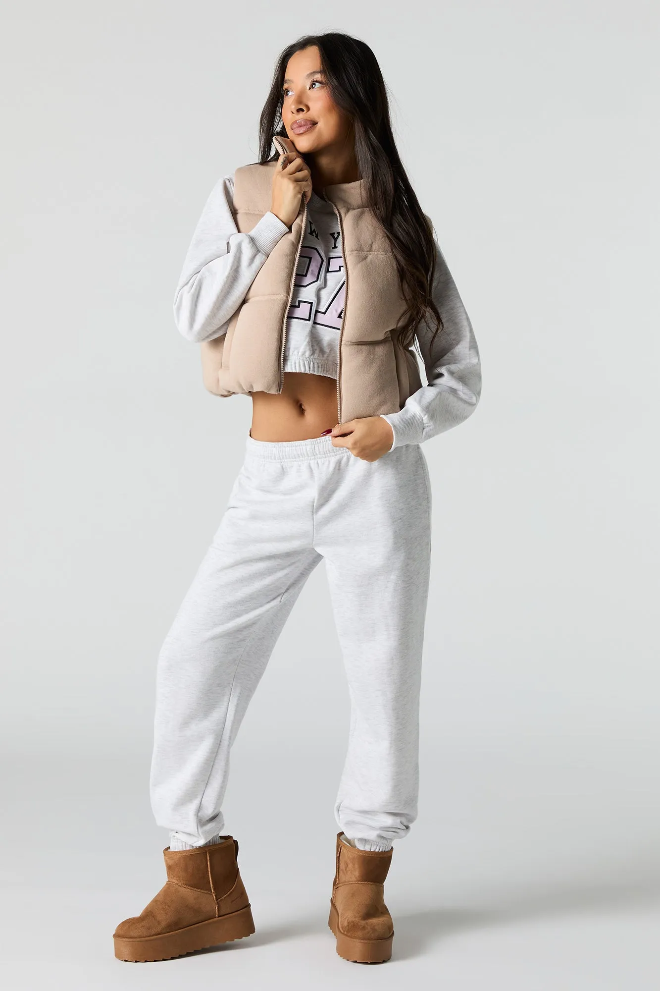 Fleece Puffer Vest sold by Urban Planet product image thumbnail 3