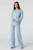 Flowy Long Sleeve Button-Up Top sold by Urban Planet