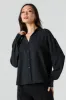 Flowy Long Sleeve Button-Up Top sold by Urban Planet