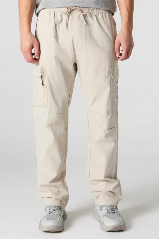 Embroidered Cargo Jogger sold by Urban Planet