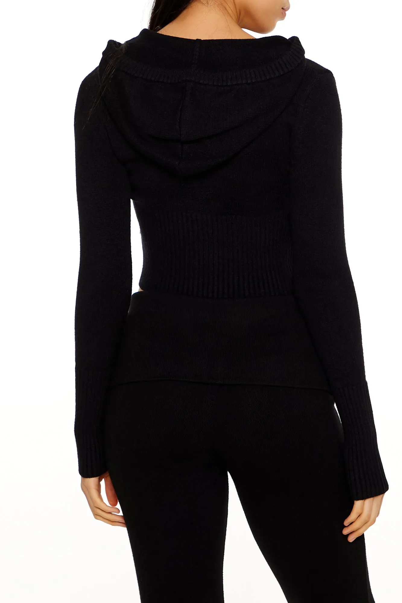 Ribbed Knit Zip-Up Sweater sold by Urban Planet product image thumbnail 2