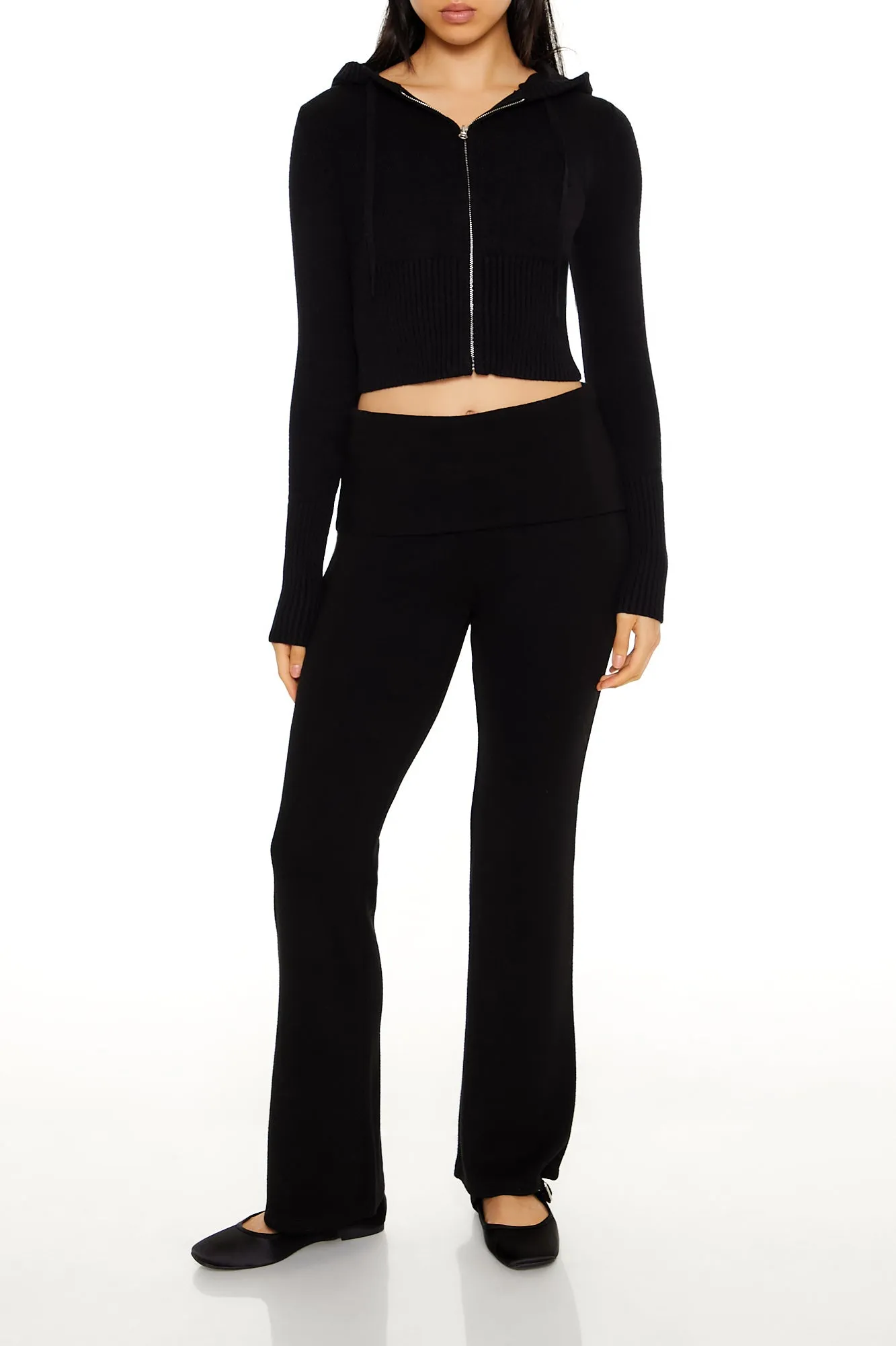 Ribbed Knit Zip-Up Sweater sold by Urban Planet product image thumbnail 3