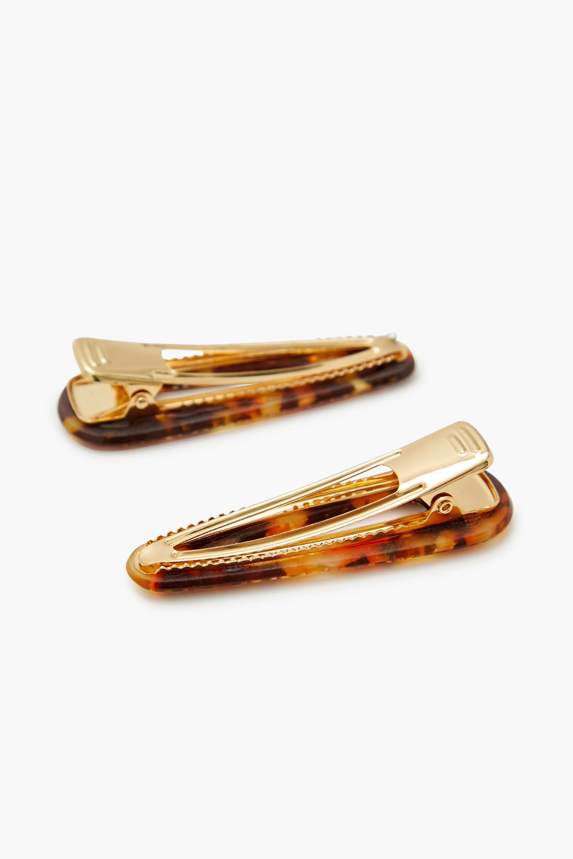 Rhinestone Tortoiseshell Hair Clips (2 Pcs) sold by Urban Planet product image thumbnail 4