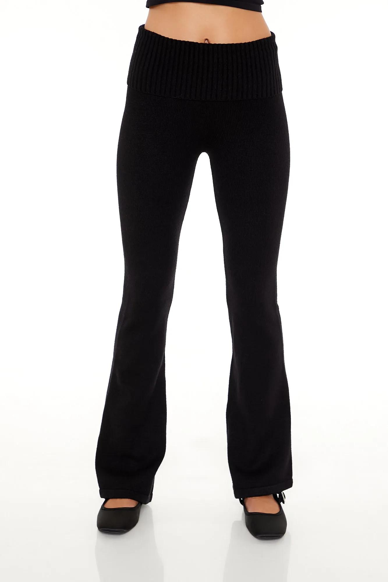 Pantalon en tricot évasé taille haute sold by Urban Planet product image thumbnail 5
