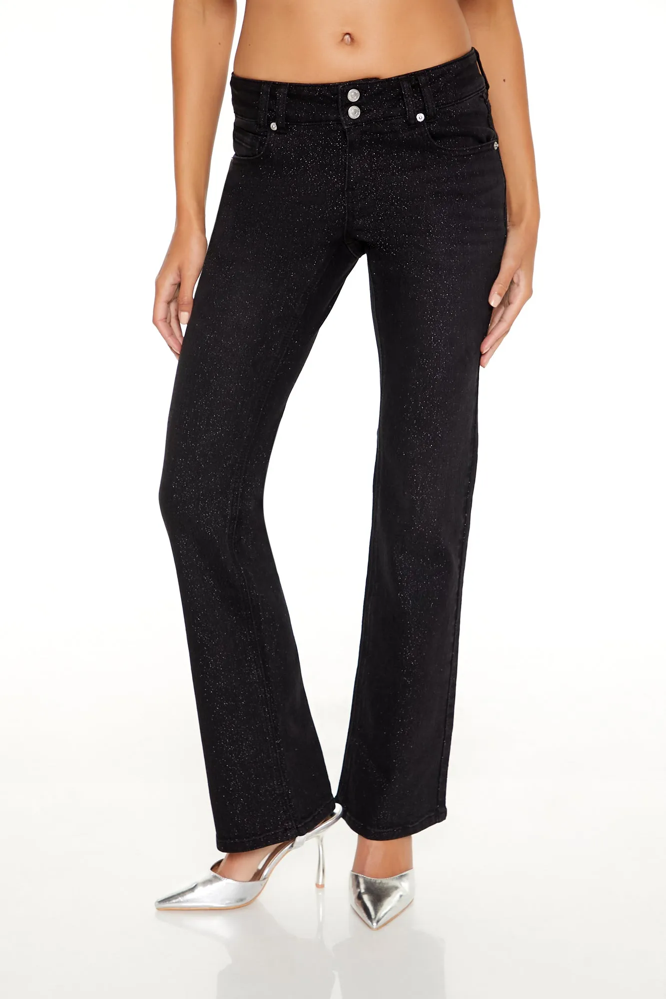Sequin Low Rise Bootcut Jean sold by Urban Planet product image thumbnail 2