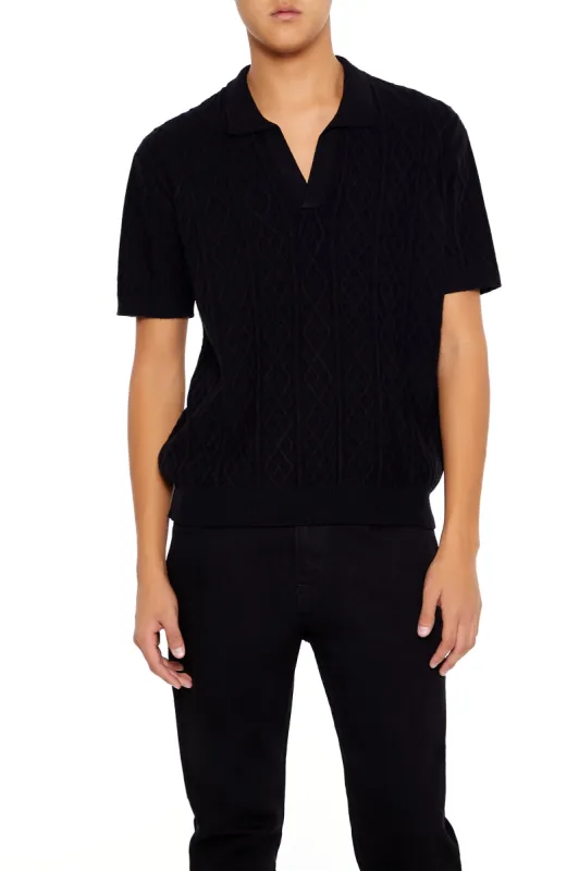 Haut polo en tricot et imprimé géométrique sold by Urban Planet