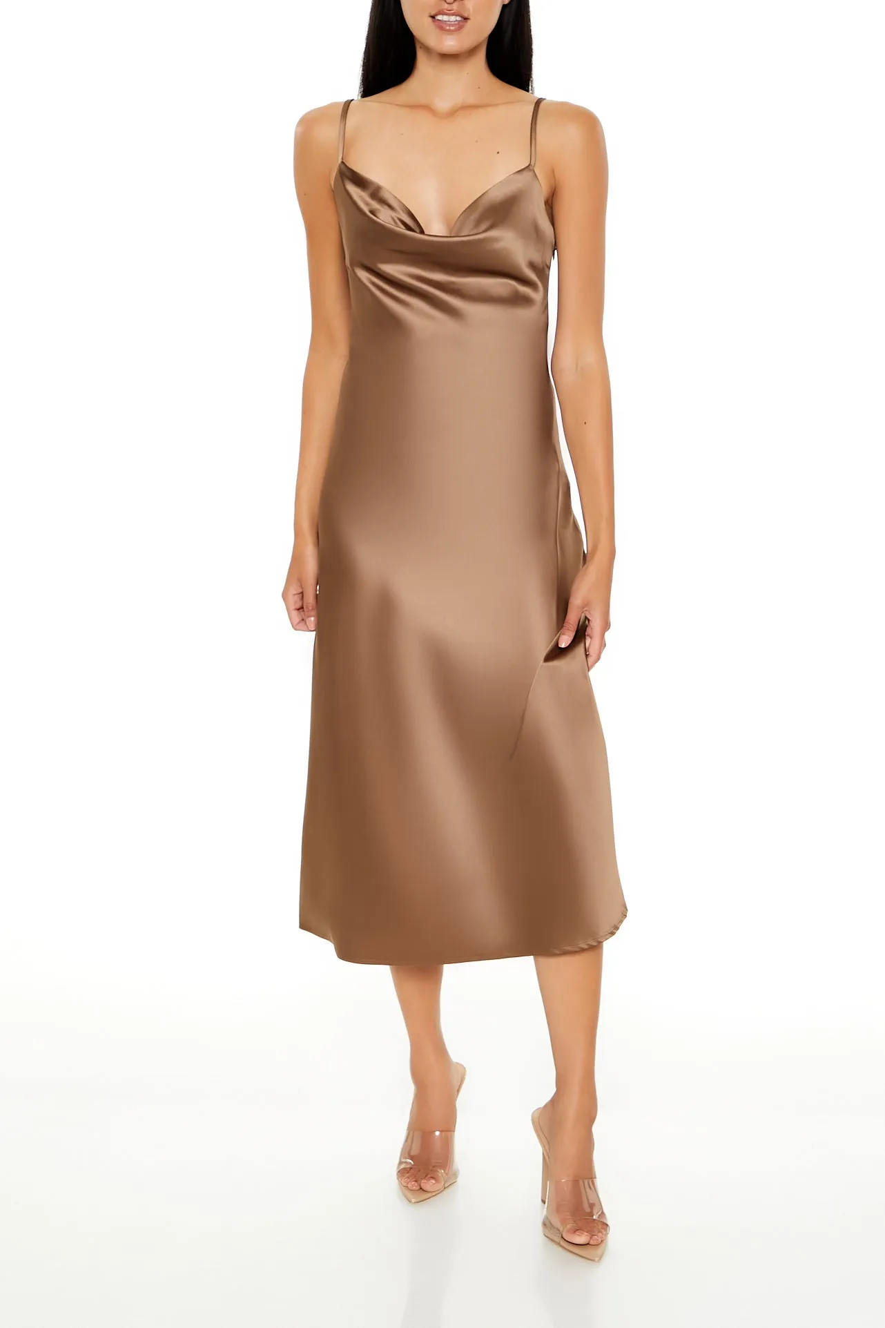 Cowl Neck Midi Slip Dress sold by Urban Planet