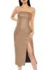 Robe tube longueur midi en similicuir sold by Urban Planet