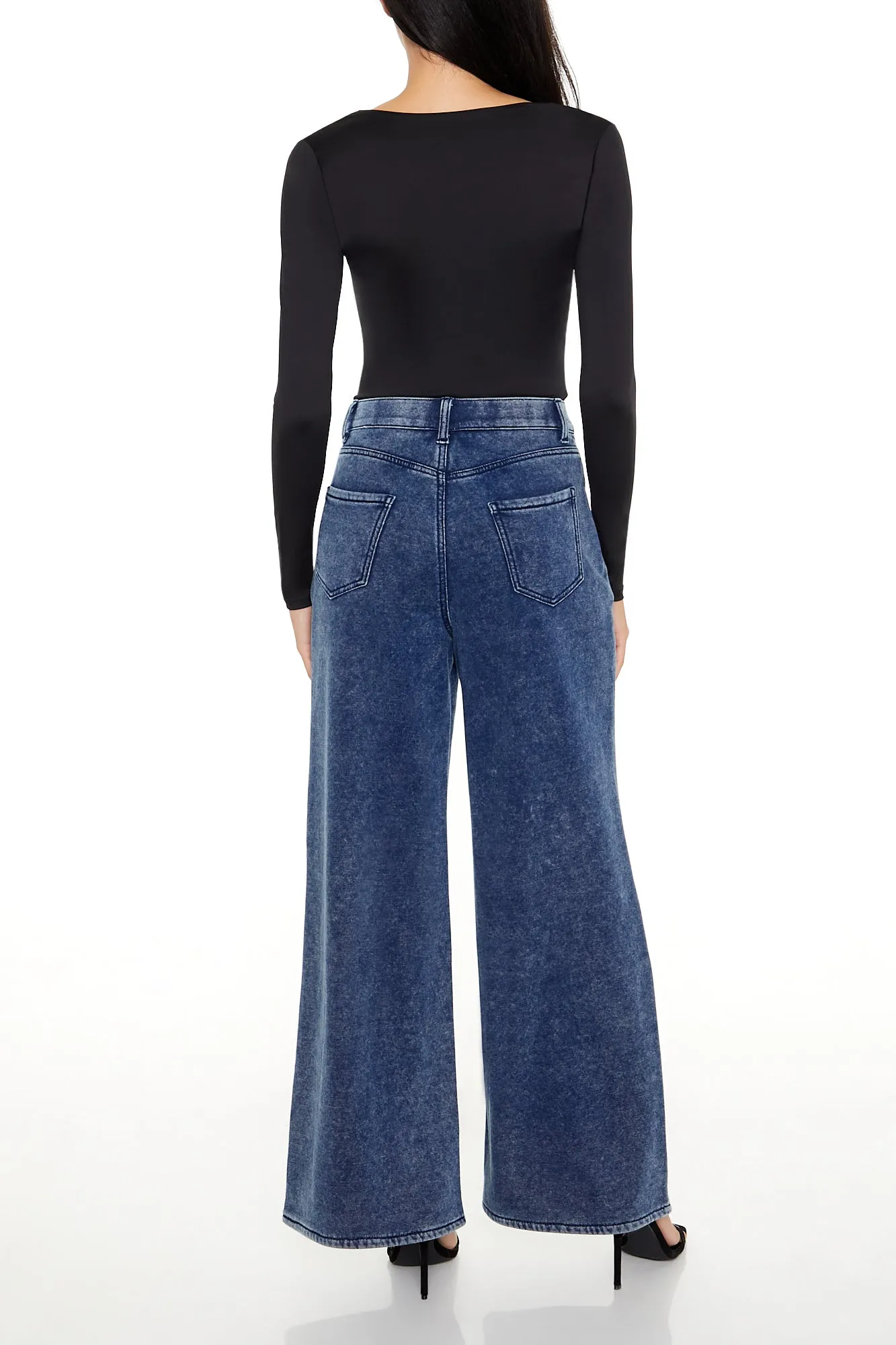 Faux Denim French Terry Sweatpant sold by Urban Planet product image thumbnail 3