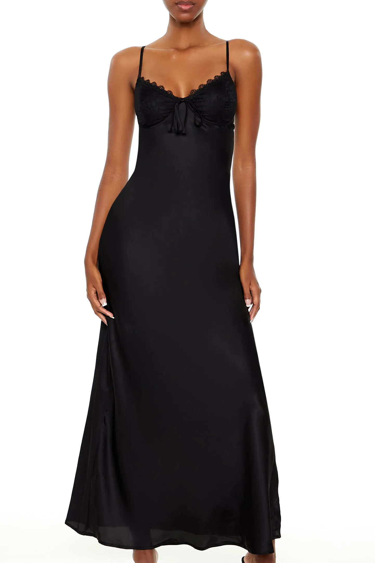 Satin Sweetheart Maxi Slip Dress sold by Urban Planet