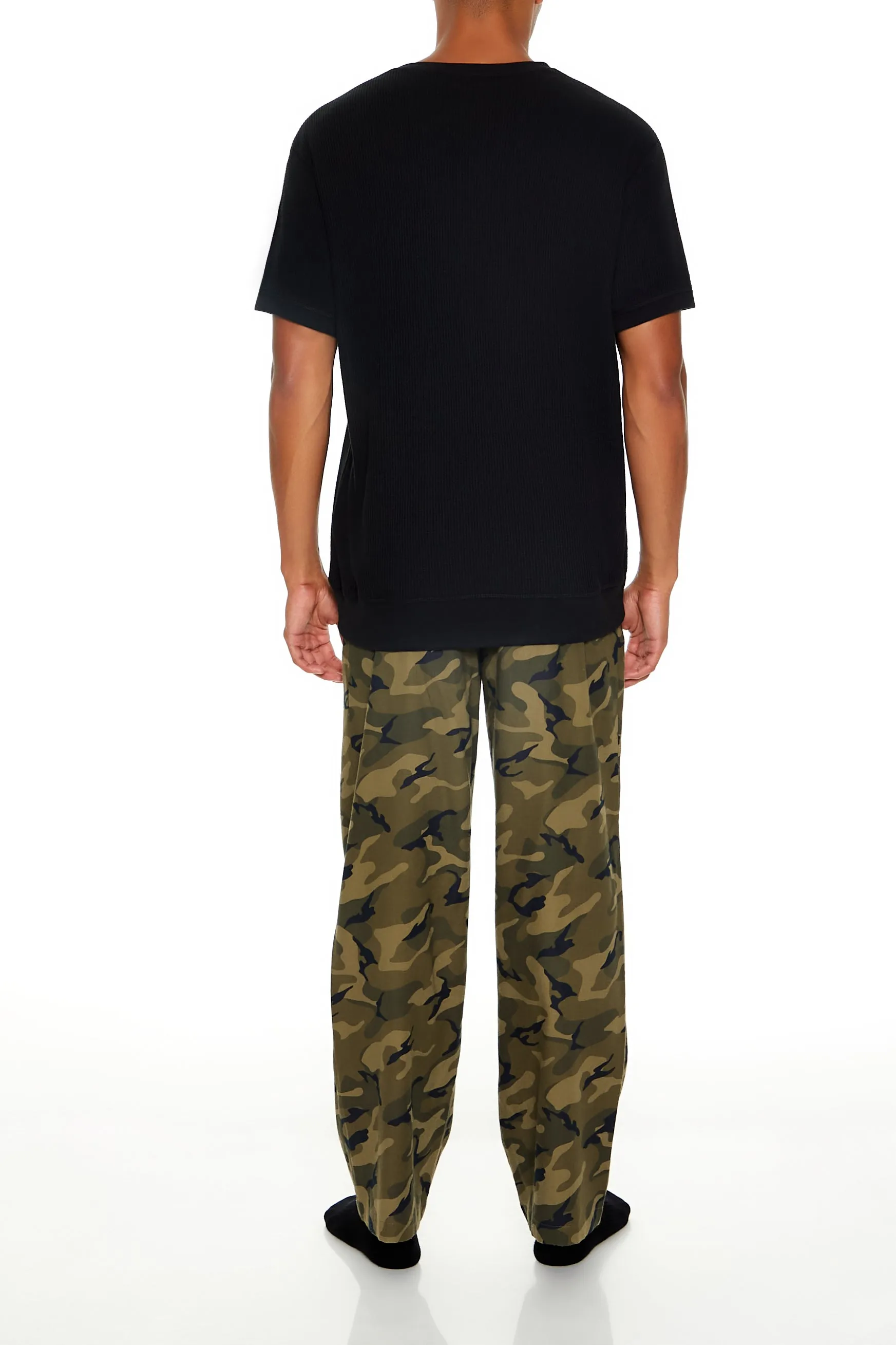 Pantalon de pyjama en flanelle avec motif camouflage sold by Urban Planet product image thumbnail 3