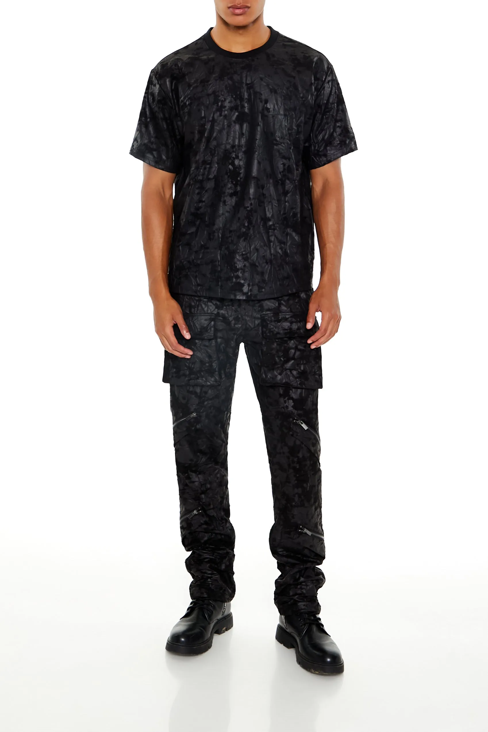 Pantalon mi-taille à jambe mince texturé sold by Urban Planet product image thumbnail 2