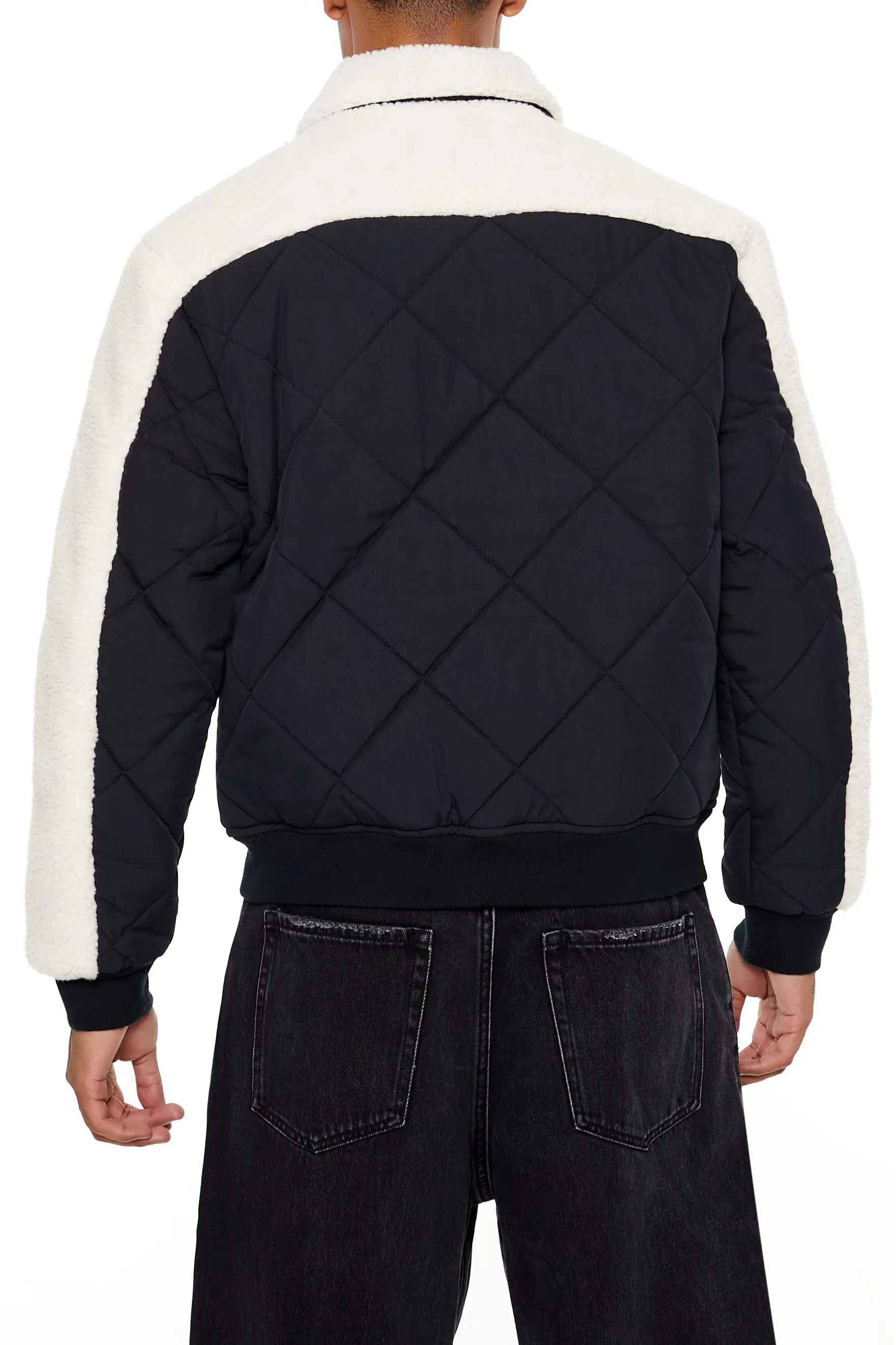 Quilted Faux Shearling Jacket sold by Urban Planet product image thumbnail 2