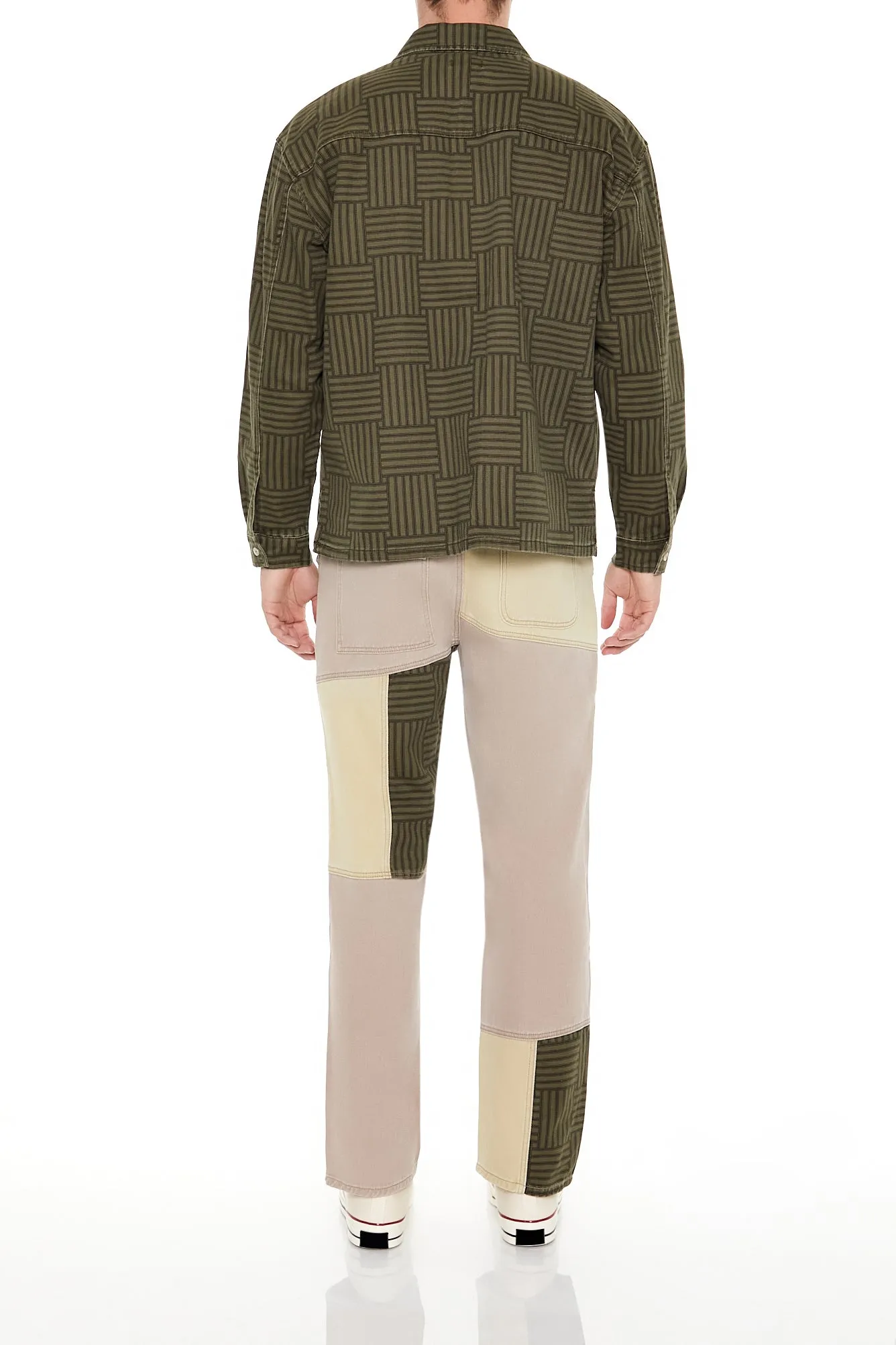 Striped Colorblock Cargo Jean sold by Urban Planet product image thumbnail 3