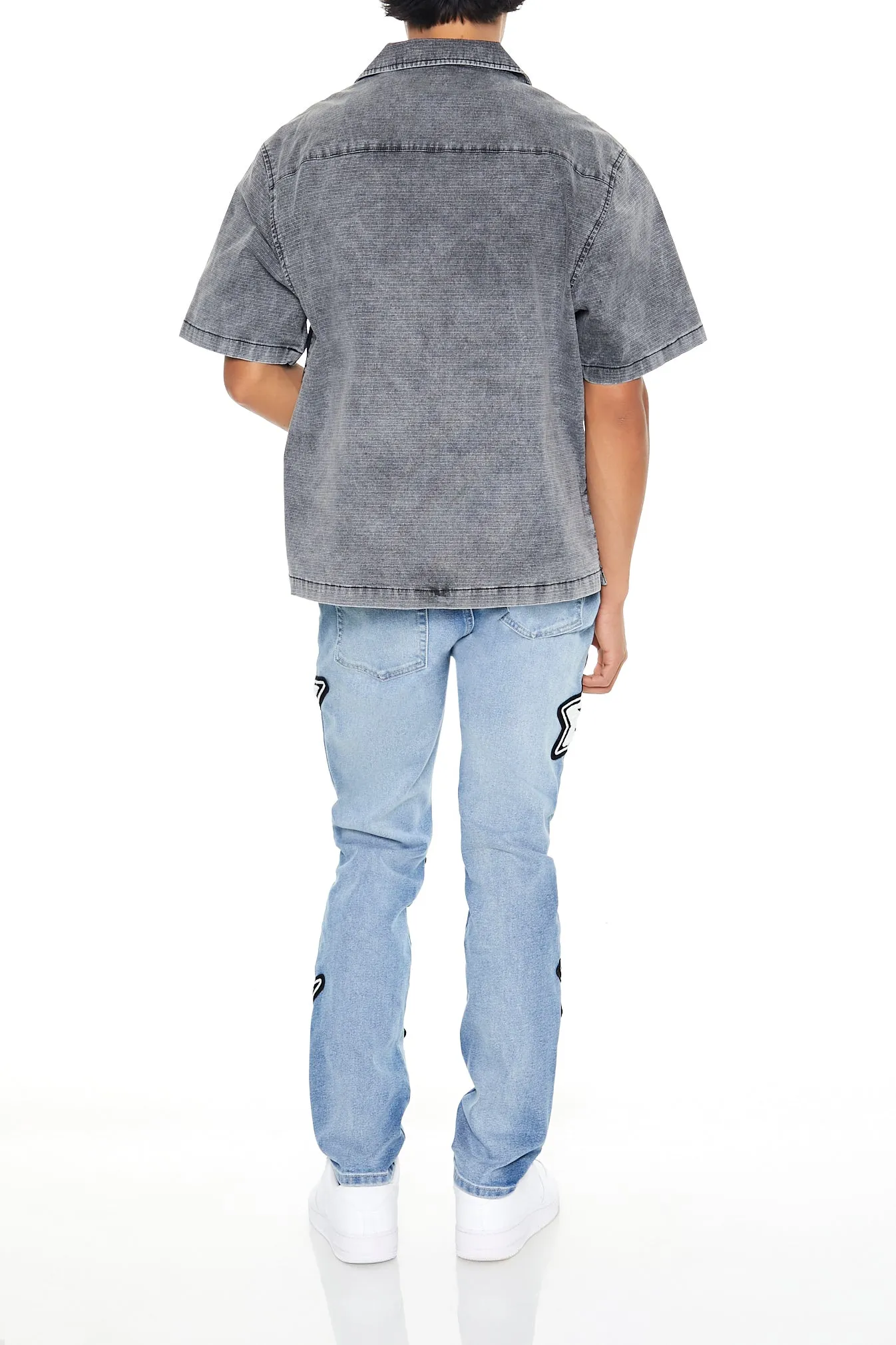 Slim-Fit Star Patch Jeans sold by Urban Planet product image thumbnail 3