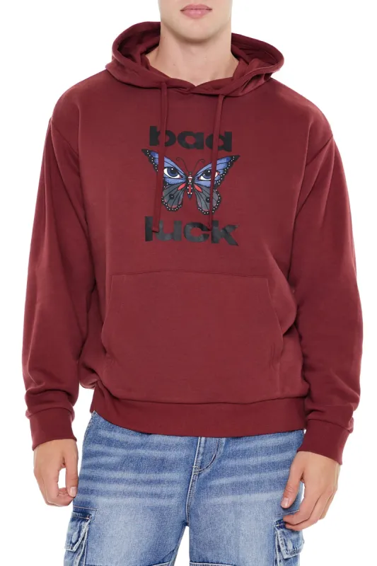 Haut à capuchon avec imprimé Bad Luck Butterfly sold by Urban Planet