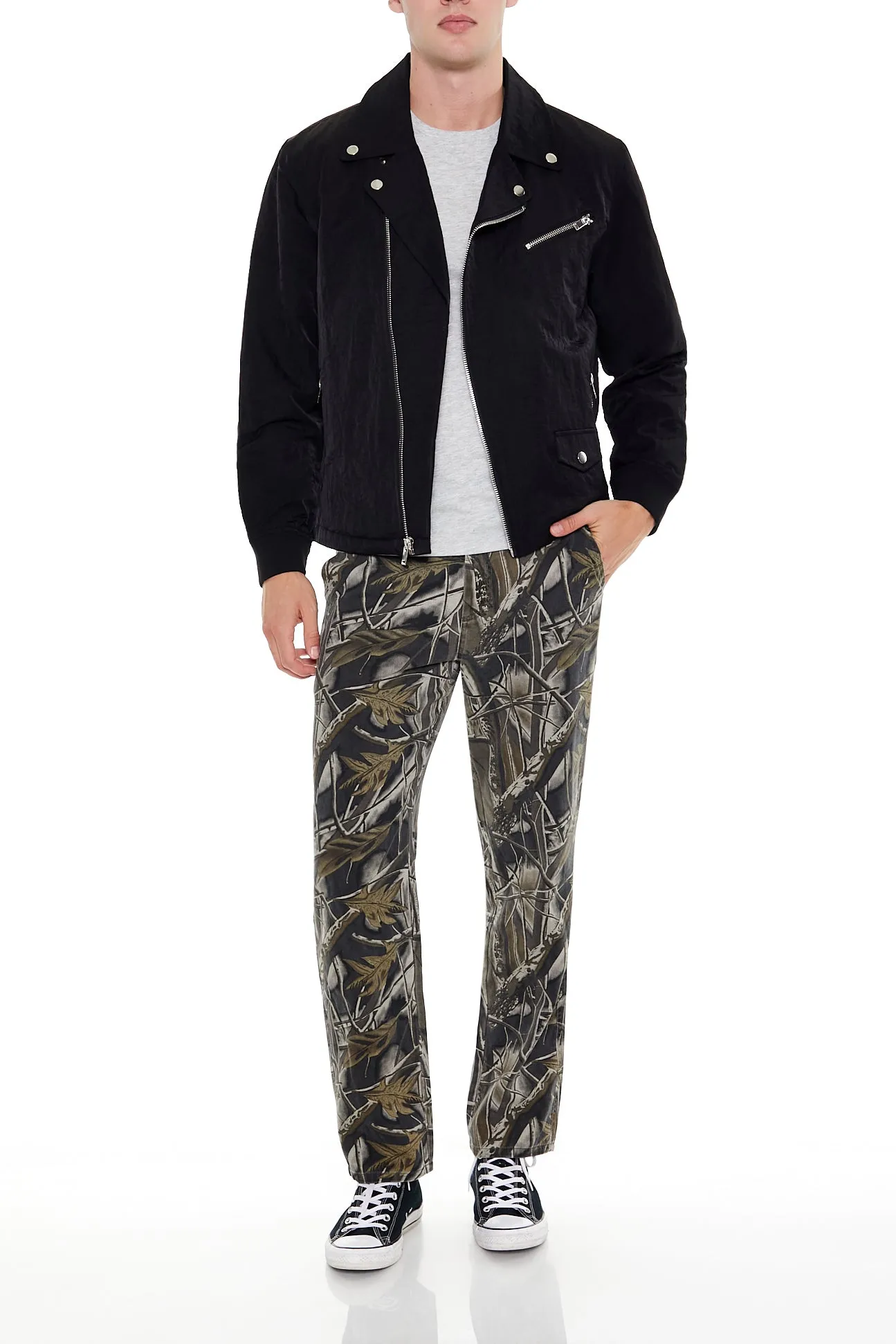 Studded Notched Moto Jacket sold by Urban Planet product image thumbnail 3