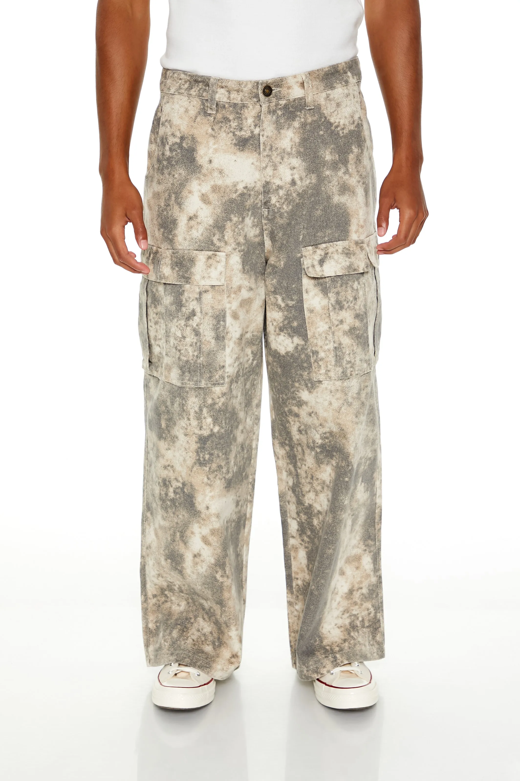 Mid-Rise Acid Wash Pants sold by Urban Planet