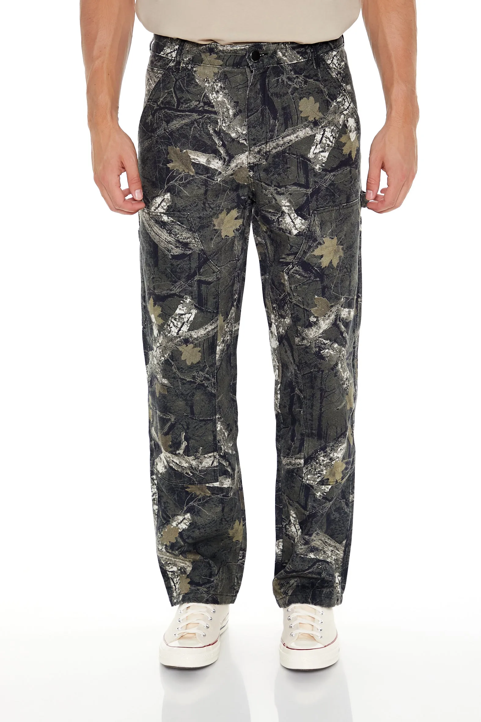 Blouson de style camionneur avec motif de feuilles et fermeture à glissière sold by Urban Planet product image thumbnail 4