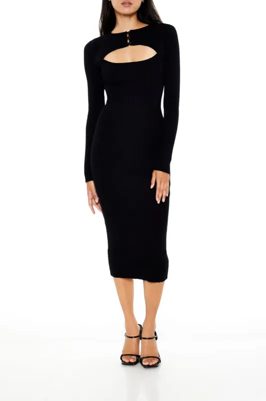 Cutout Bodycon Midi Sweater Dress sold by Urban Planet