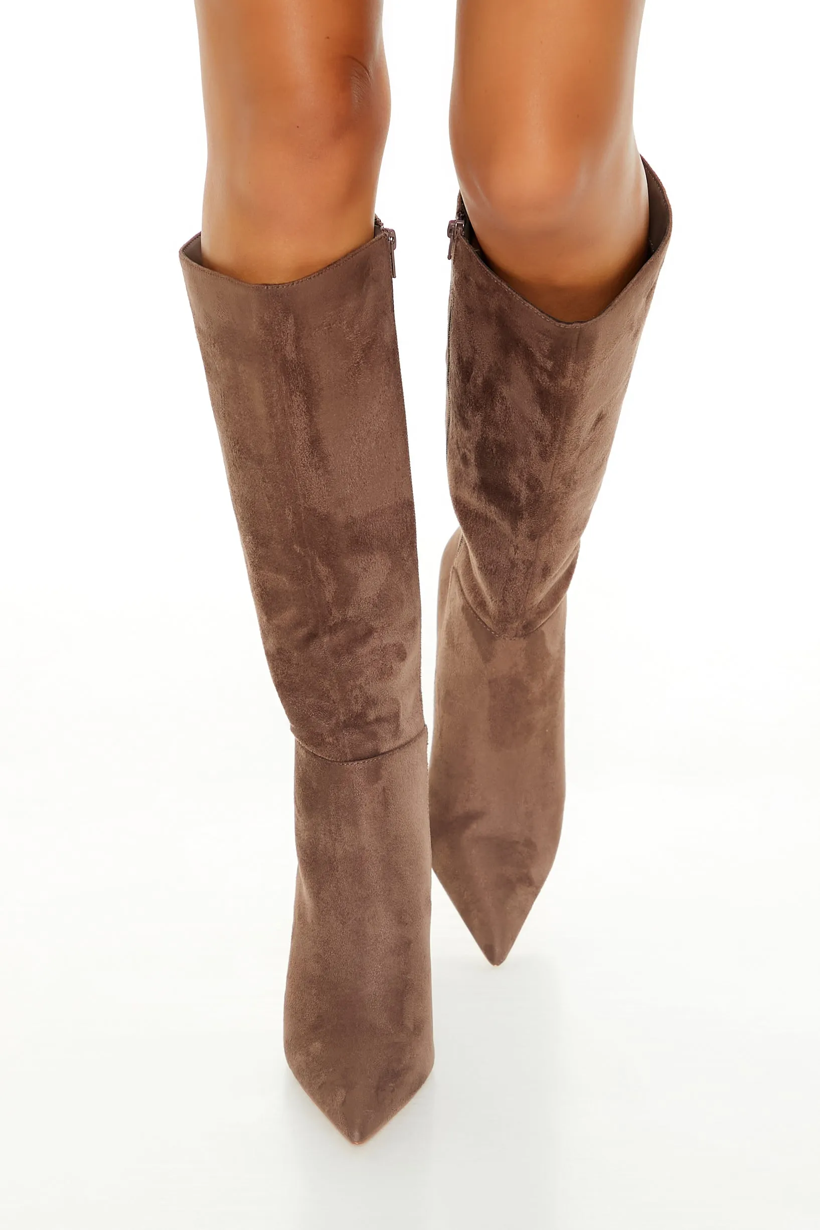 Bottes stiletto au genou en similisuède sold by Urban Planet product image thumbnail 3