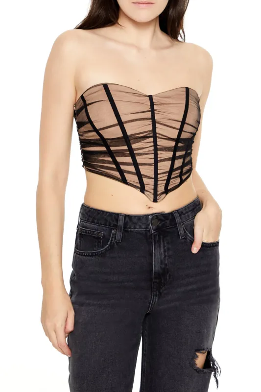 Mesh Corset Tube Top sold by Urban Planet