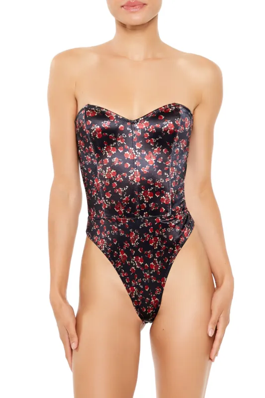 Floral Print Lingerie Bodysuit sold by Urban Planet