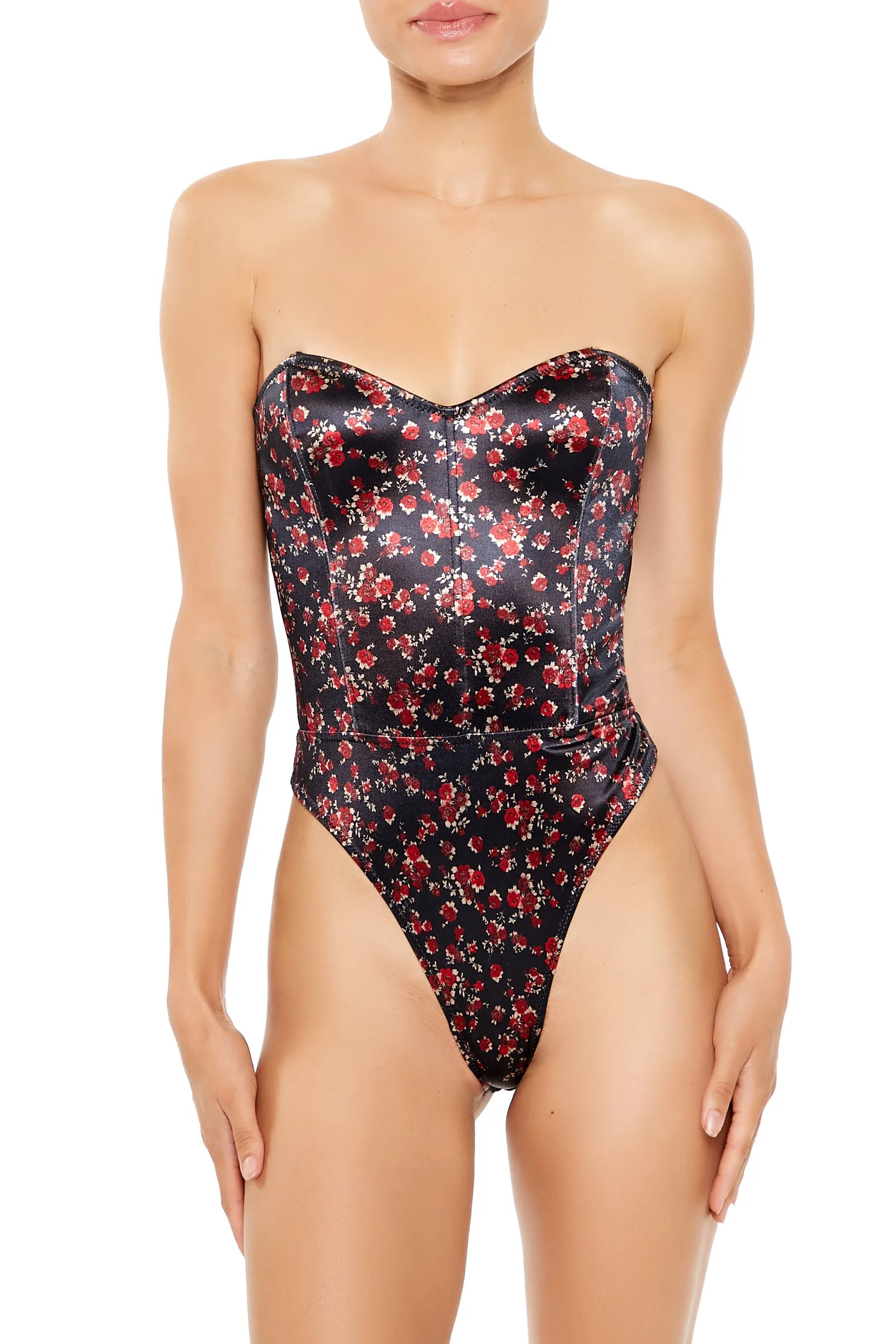 Floral Print Lingerie Bodysuit sold by Urban Planet