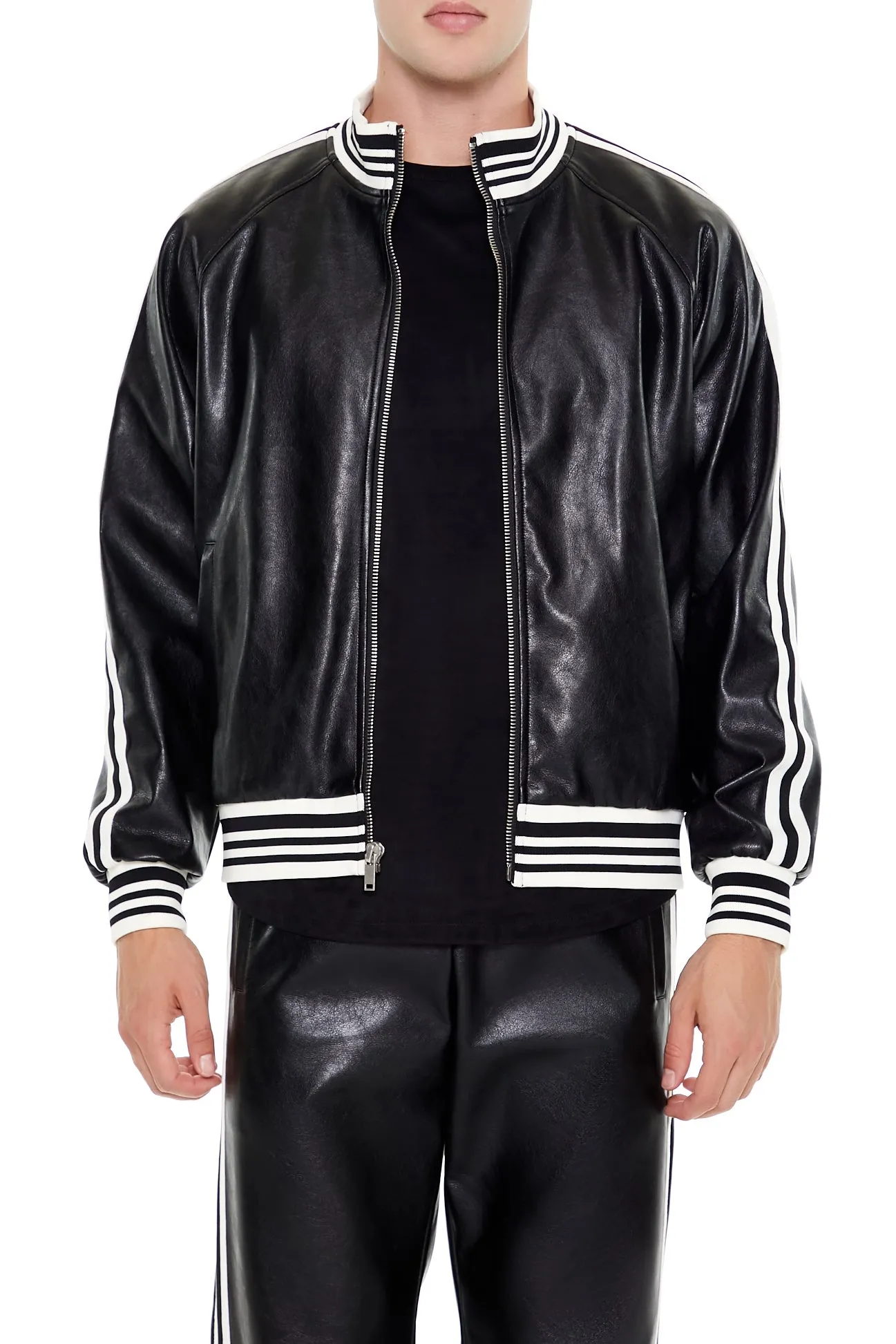 Blouson aviateur rayé de style universitaire sold by Urban Planet