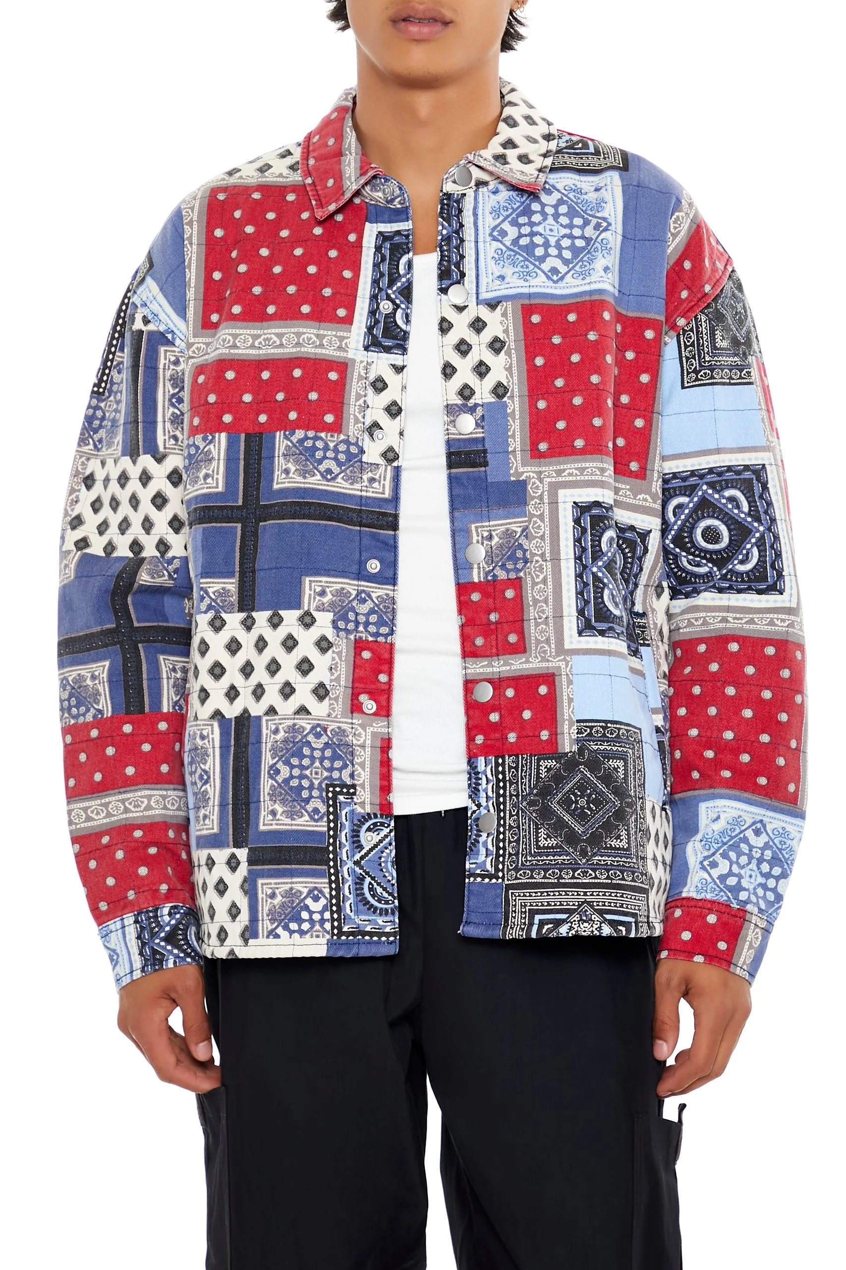 Patchwork Denim Jacket sold by Urban Planet