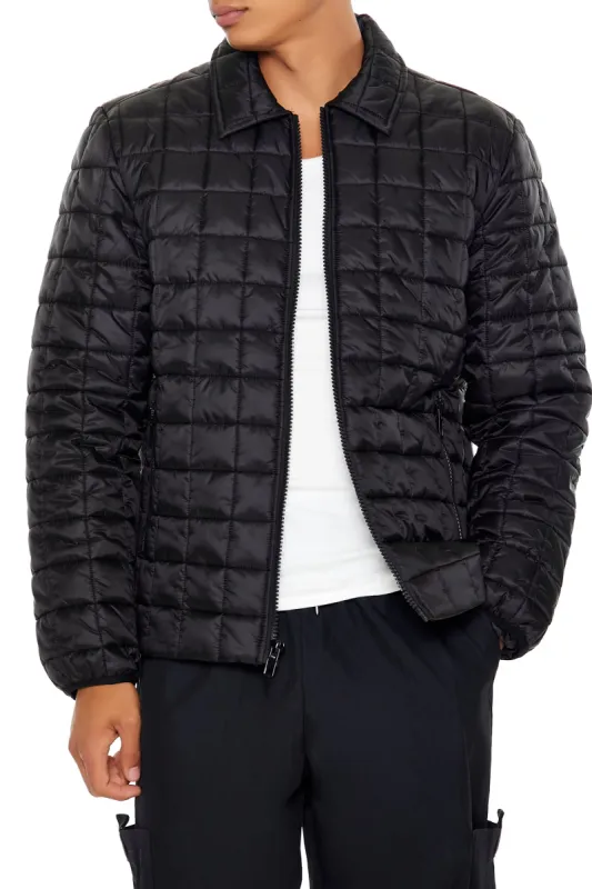 Quilted Zip-Up Bomber Jacket sold by Urban Planet
