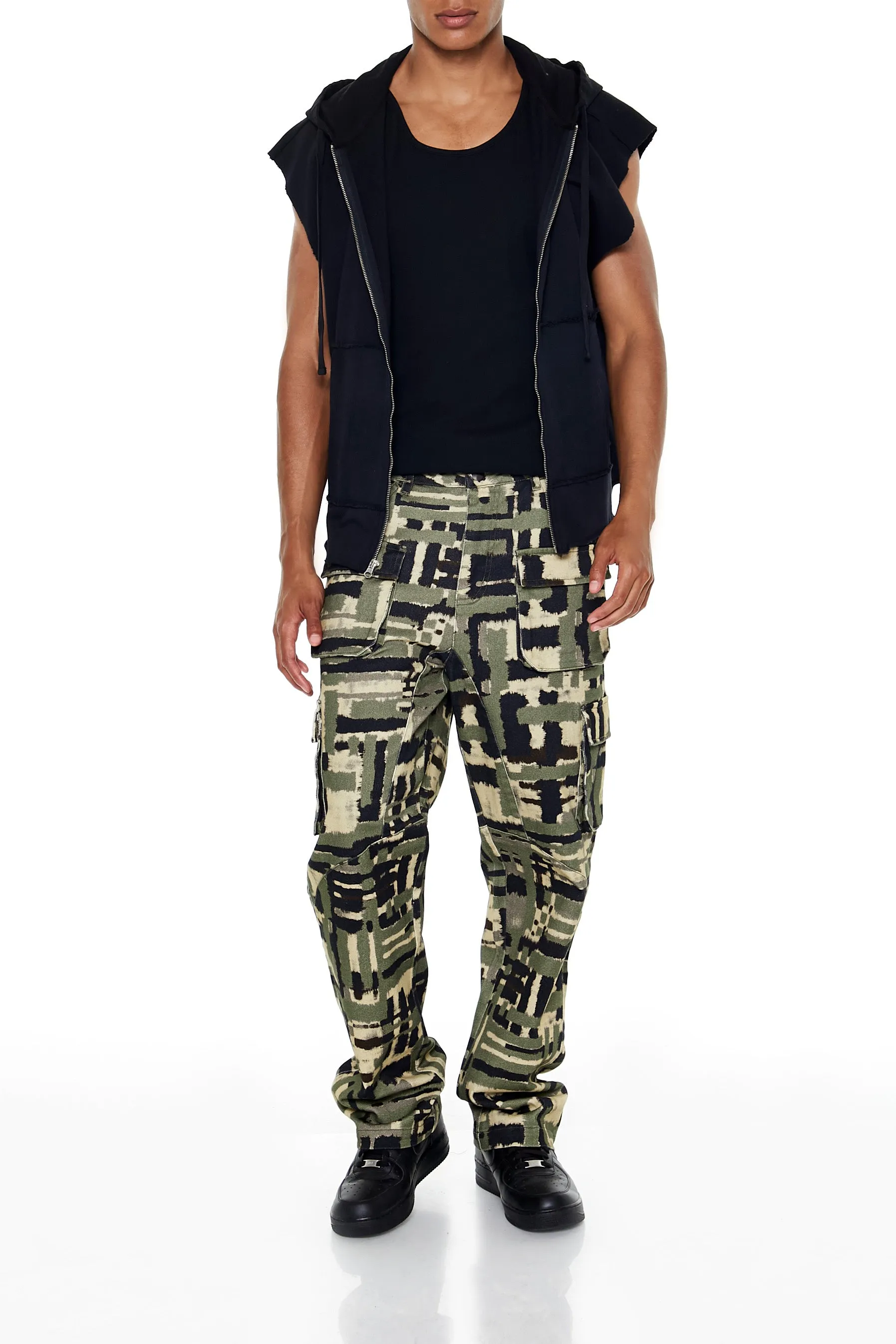 Pantalon cargo à jambe droite tout imprimé sold by Urban Planet product image thumbnail 2