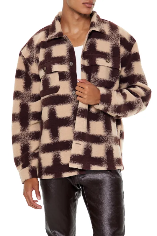 Plaid Drop-Sleeve Shacket sold by Urban Planet