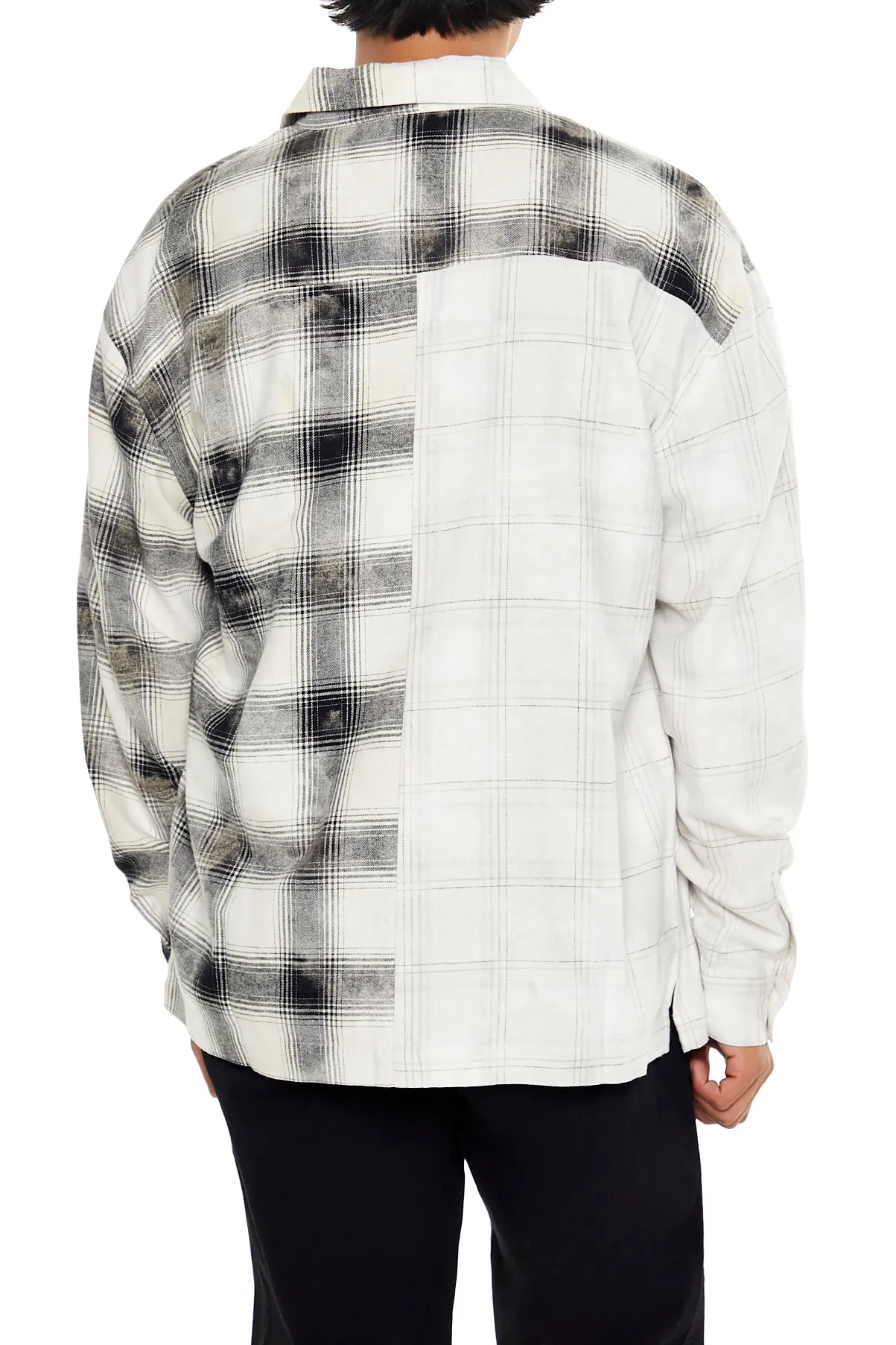Flannel Mixed Plaid Shirt sold by Urban Planet product image thumbnail 2