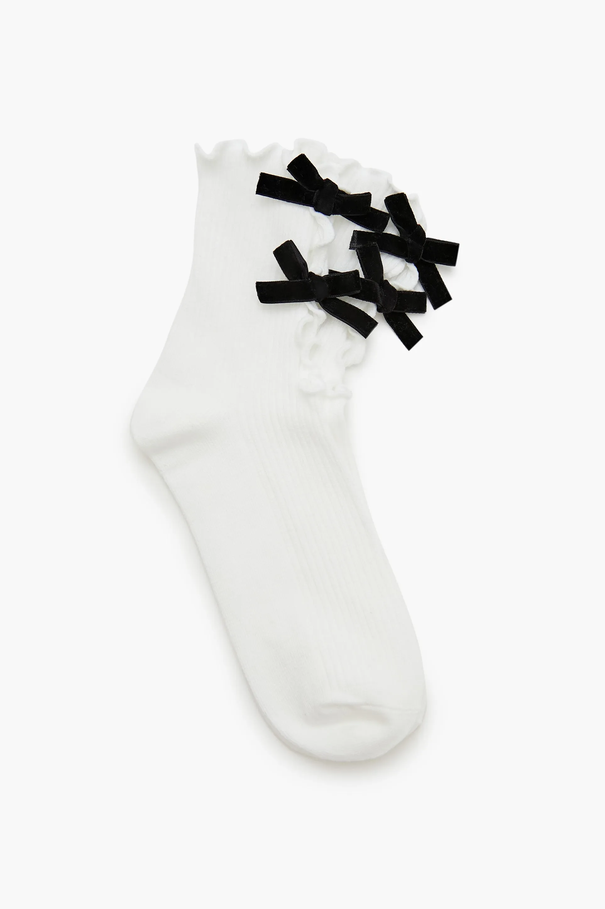 Bow Cutout Crew Socks sold by Urban Planet product image thumbnail 2